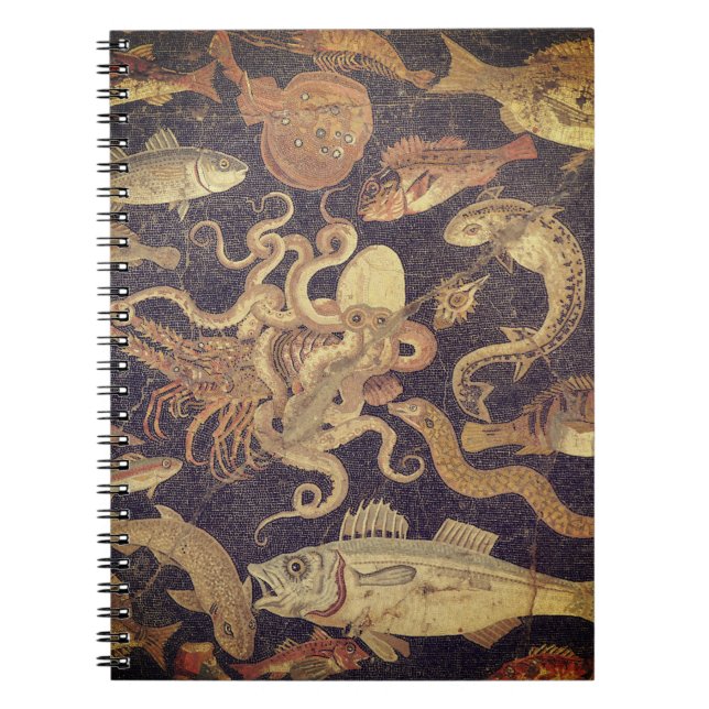 Carnet La vie marine, mosaïque de Pompéi (Devant)