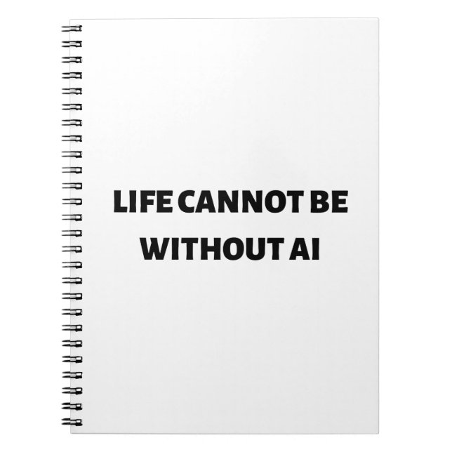 Carnet La vie ne peut pas être sans IA (Devant)