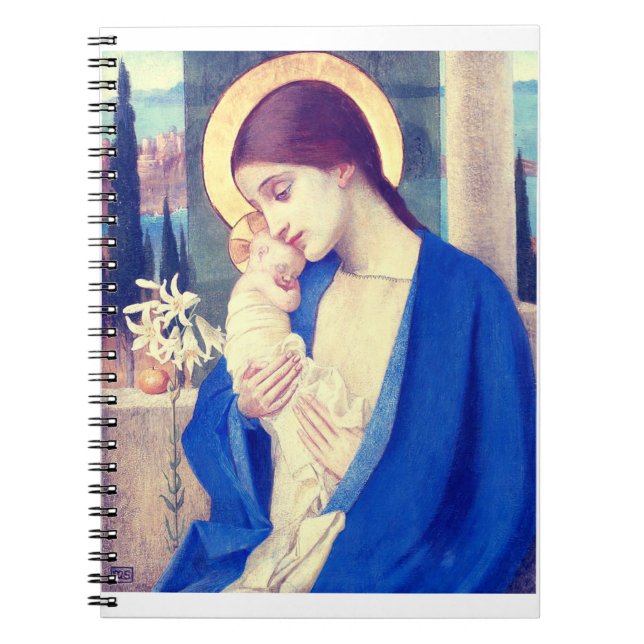 Carnet La Vierge Marie et l'Enfant Jésus grâce de la Rena (Devant)