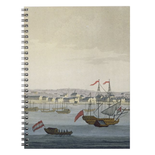 Carnet La ville de Paramaribo (gravure de couleur) (Devant)