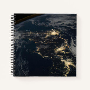 Carnet La Ville Éclairait Le Japon La Nuit.