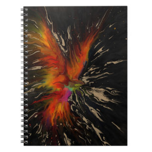 Carnet La Volée du Phénix – Renaissance Abstraite Ardente