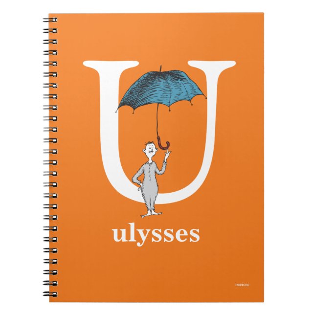 Carnet L'ABC de Dr Seuss : Lettre U - Blanc | Ajoutez vot (Devant)