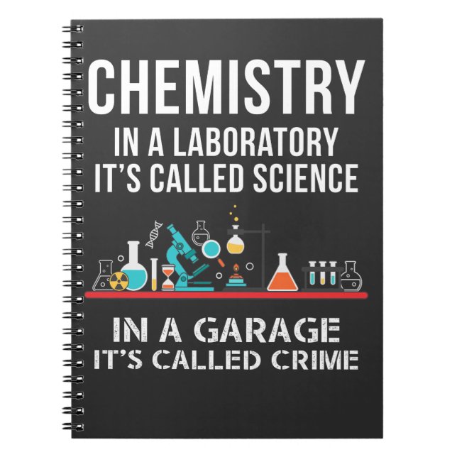Carnet Laboratoire de chimie Science Garage Crime Chimist (Devant)