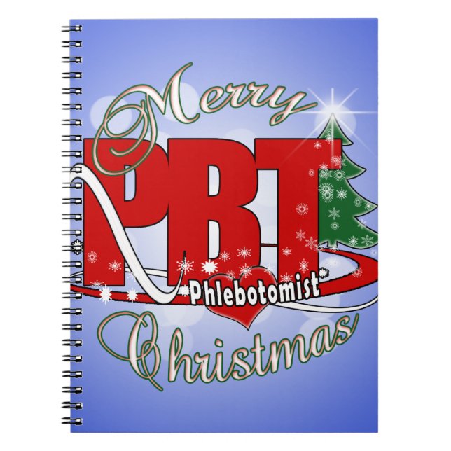 CARNET LABORATOIRE PHLÉBOTOMISTE DE NOËL PBT (Devant)