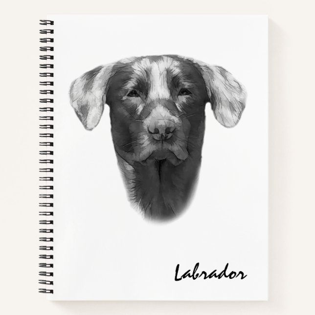 Carnet Labrador Chien élégant (Devant)
