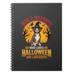 Carnet Labrador Halloween Grand-mère Conception de chien_