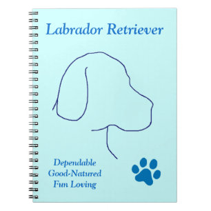 Carnet Labrador Retriever-Bleu