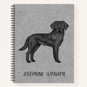 Carnet Labrador Retriever noir Lab Dog Nom personnalisé G