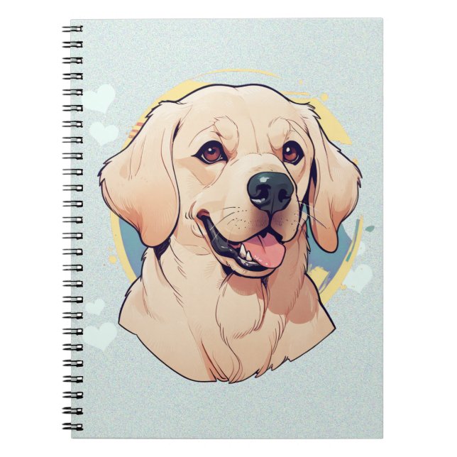 Carnet Labrador Retriever Splash de couleur (Devant)