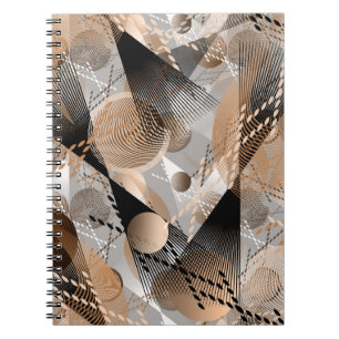 Carnet L'abstraction grise, brune.