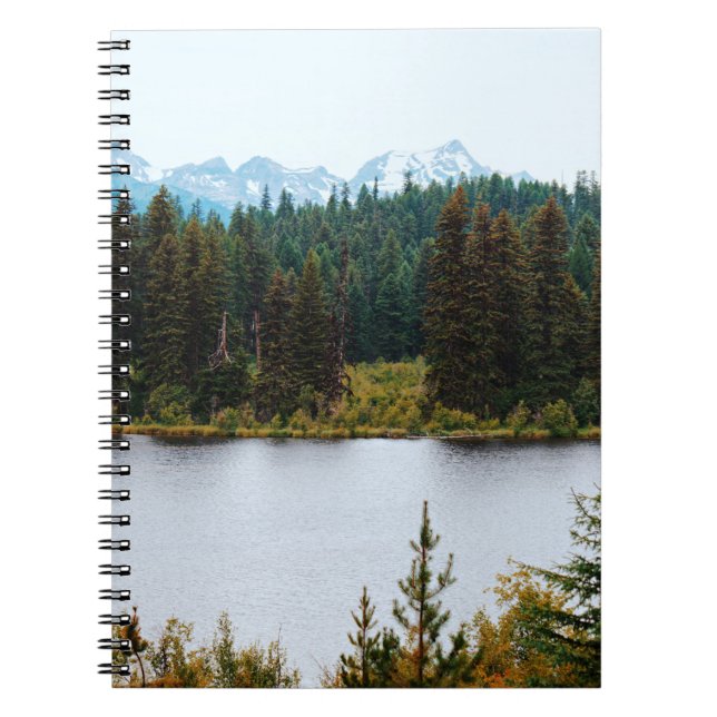 CARNET LAC AVEC DES ARBRES SUR LES CÔTÉS (Devant)