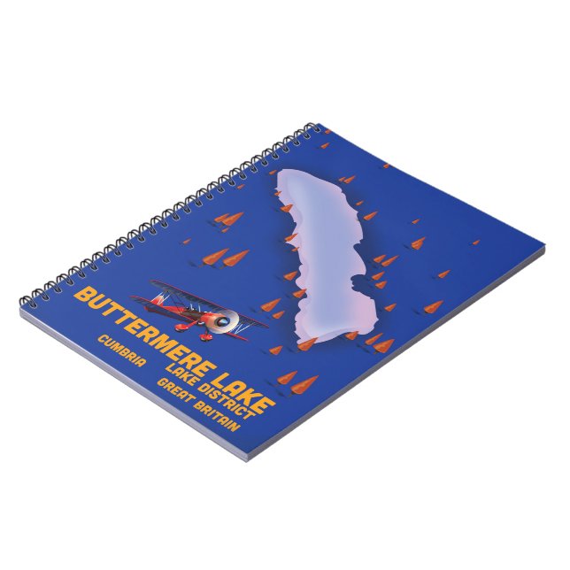 Carnet Lac Buttermere, affiche de voyage du district des  (Côté gauche)