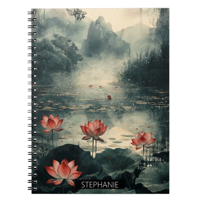 Carnet Lac de lotus au clair de lune (2) (Devant)