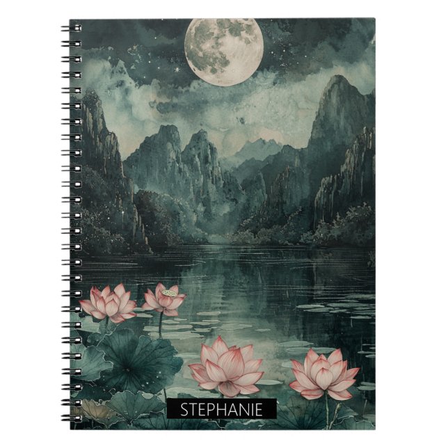 Carnet Lac de lotus au clair de lune (8) (Devant)