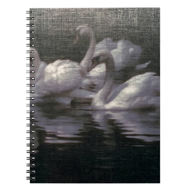 Carnet Lac des cygnes au clair de lune (Devant)