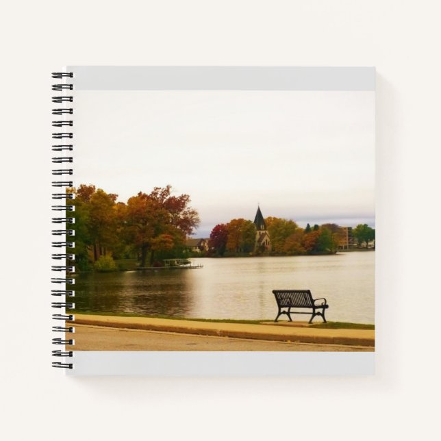 Carnet Lac Fowler en automne, WI (Devant)