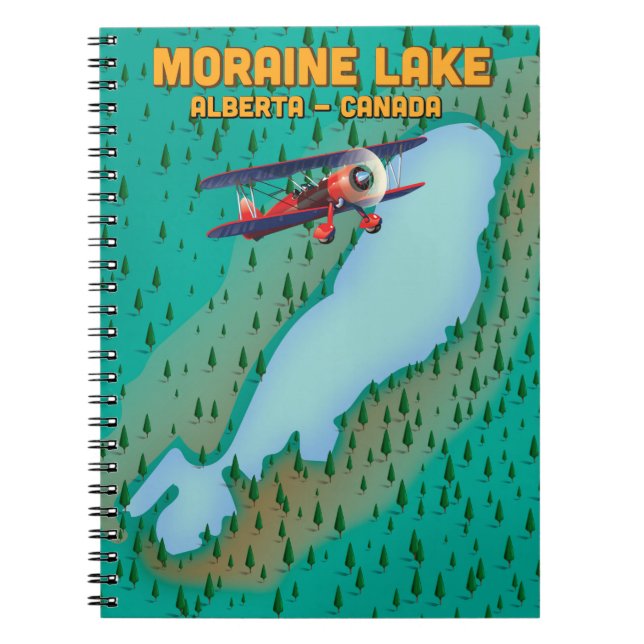 Carnet lac Moraine Alberta Canada carte (Devant)