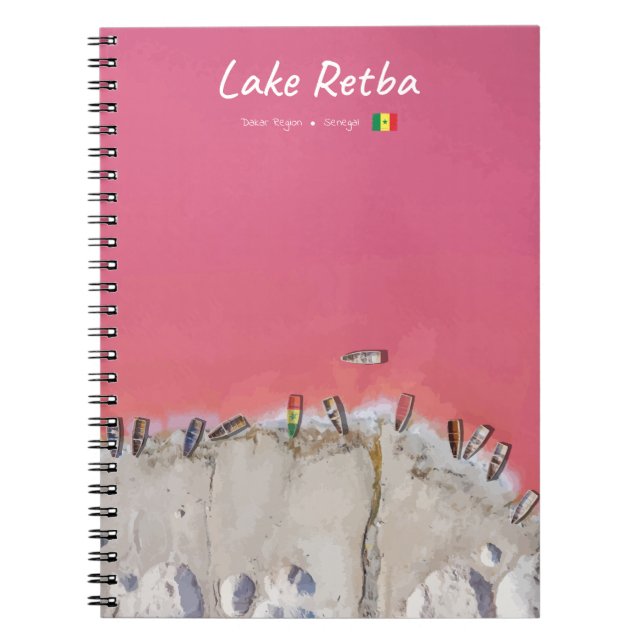 Carnet Lac Retba, Sénégal - Bateaux du lac rose (Devant)