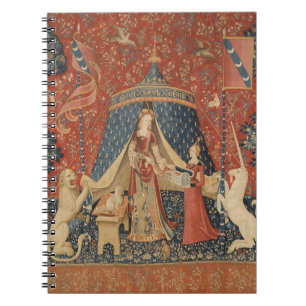 Carnet Lady Et La Licorne Moyen Age Tapisserie Vintage