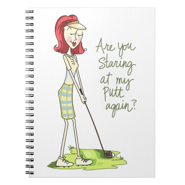 Carnet Lady Golfer (Devant)