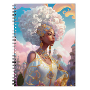 Carnet Lady In Surreal World Art Africain Américain