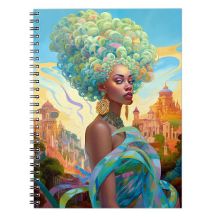 Carnet Lady In Surreal World Art Africain Américain