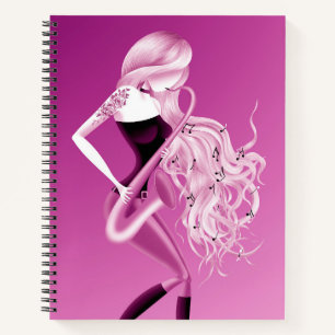 Carnet Lady Saxophoniste