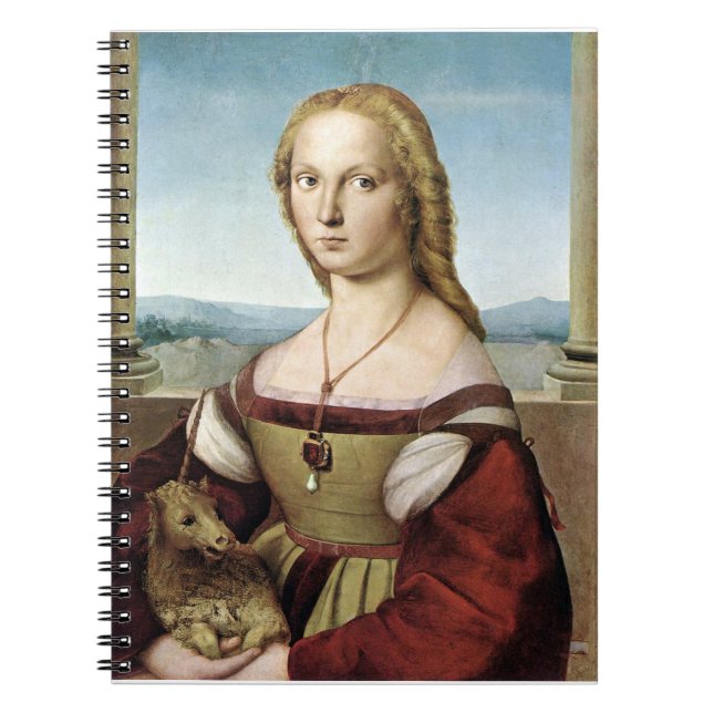 Carnet Lady with Unicorn - Raphael - c1506 (Devant)