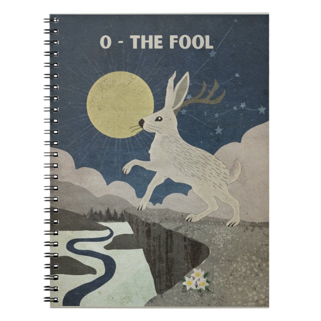 Carnet L'affiche de l'idiot major Arcana avec le Jackalop (Devant)