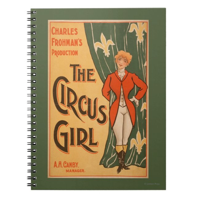 Carnet L'affiche théâtrale de la fille de cirque #1 (Devant)