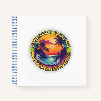 Carnet Laissez la mer mettre votre âme libre