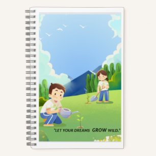 Carnet Laissez vos rêves se développer Carnet-spirale