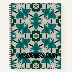 Carnet Lait Mandala Personnalisable. Conception géométriq