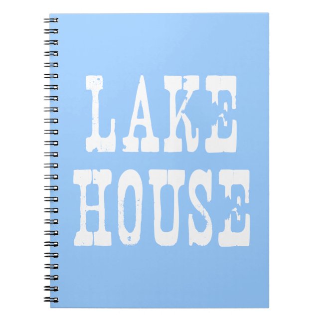 Carnet Lake House Blue (Devant)