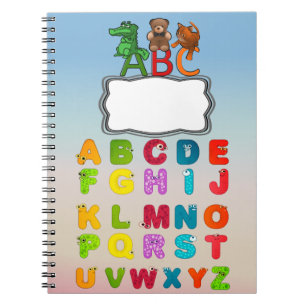 Carnet L'alphabet d'ABC marque avec des lettres la