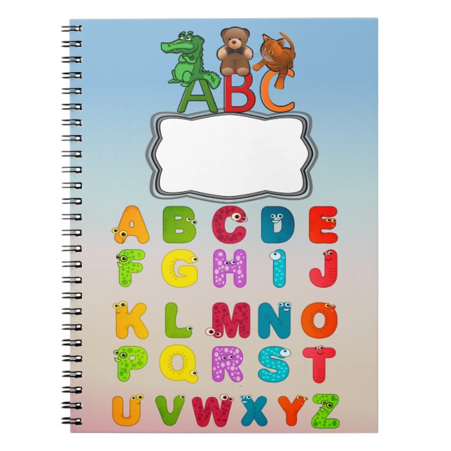 Carnet L'alphabet d'ABC marque avec des lettres la (Devant)