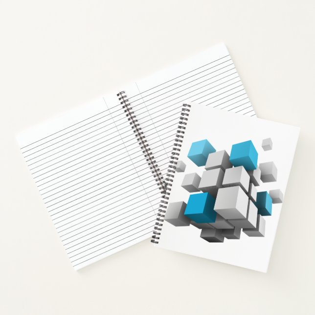 Carnet l'amas flottant de cubes de SlipperyJoe varie en t (Intérieur)