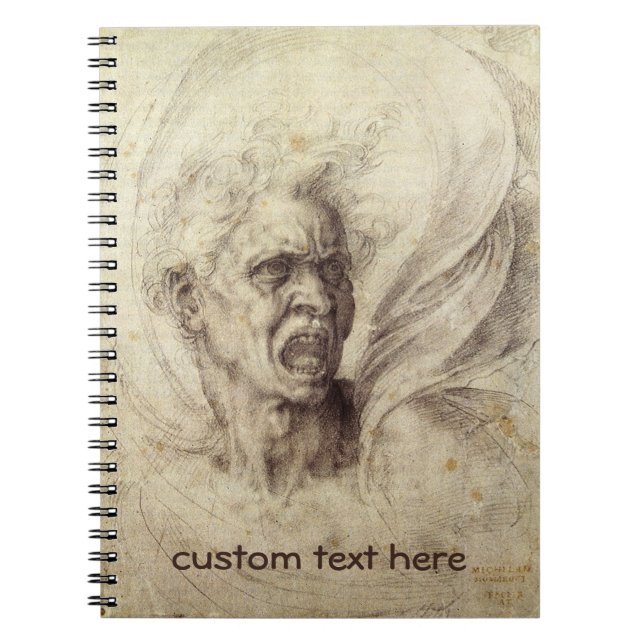 Carnet L'âme damnée de Michel-Ange, chef d'un homme (Devant)