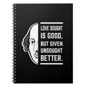 Carnet L'Amour Cherché Est Bon Shakespeare La Citation De