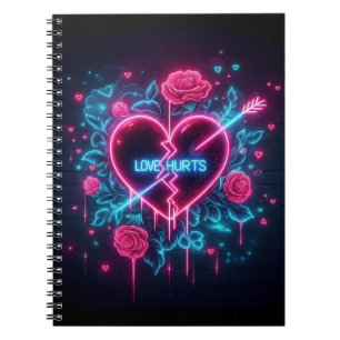 Carnet L'amour de la Saint Valentin fait mal au coeur de