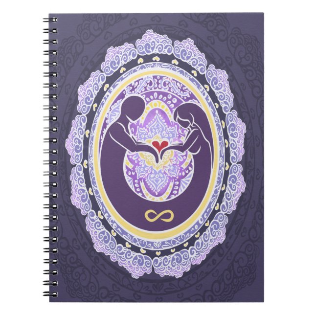 Carnet L'amour éternel Mandala (Devant)