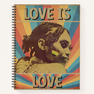 Carnet L'amour Rétro est l'amour Fierté LGBTQ+