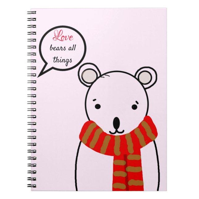 Carnet L'amour supporte toutes choses (Devant)