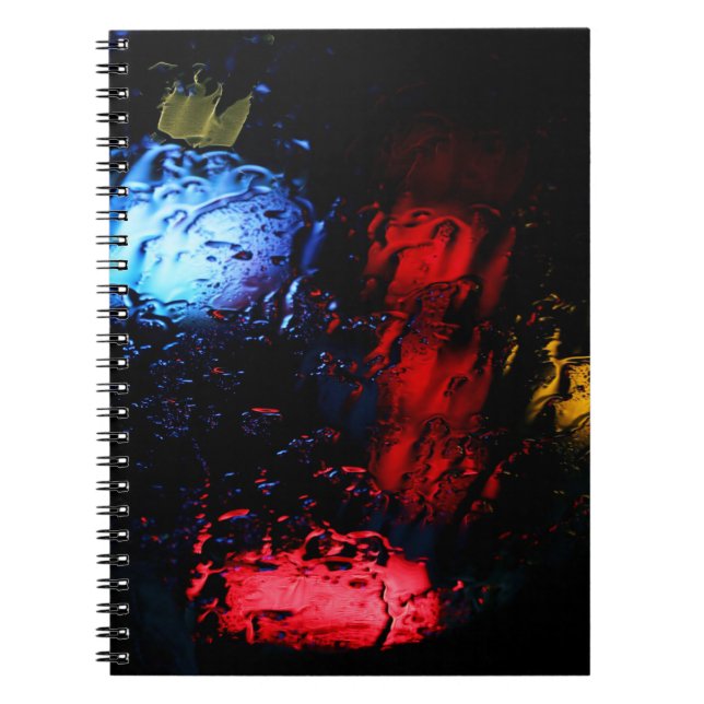 Carnet Lampe LED rouge et bleue (Devant)