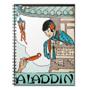 Carnet Lampe magique chinoise vintage d'Aladdin