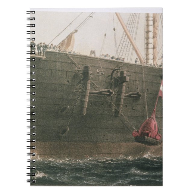 Carnet Lançant la balise, le 8 août 1865, repérage (Devant)