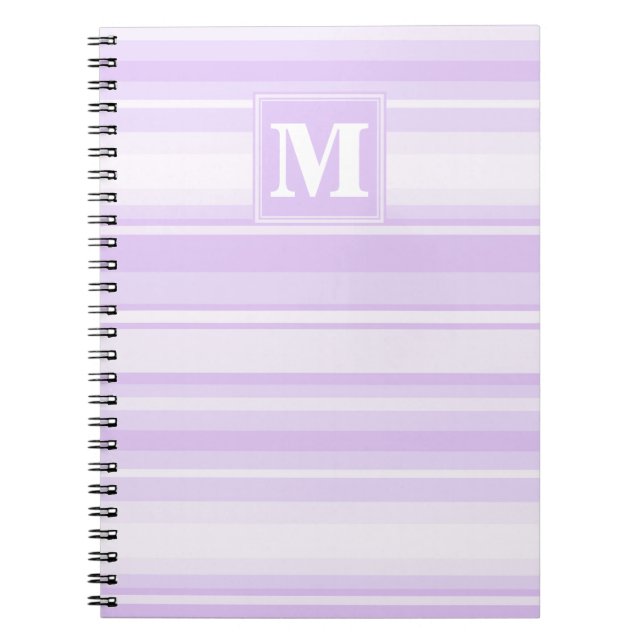 Carnet Landes lilas monogrammes (Devant)