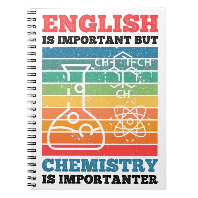 Carnet L'Anglais Est Important Mais La Chimie Est Importa (Devant)