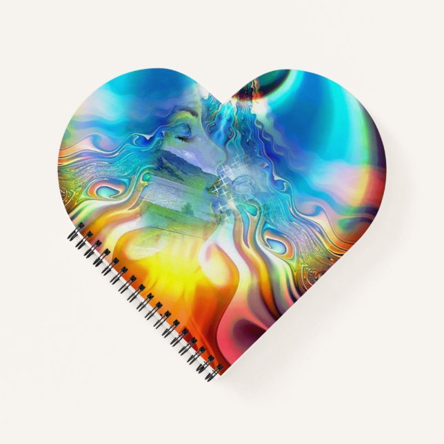 Carnet Langue de la base de lumière Symboles Chakra (Devant)